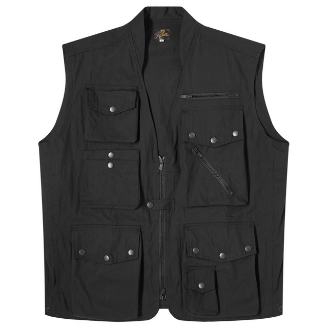 Mellények Needles Field Vest Fekete | OT091-B