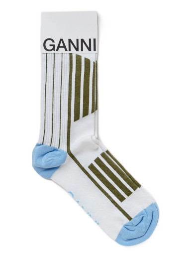 Zoknik és harisnyanadrágok GANNI Organic Cotton Sporty Sock Többszínű | 5714667456845