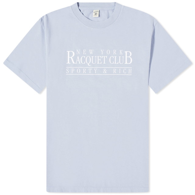 Póló Sporty & Rich NY Racquet Club T-Shirt Kék | TSAW2368PW