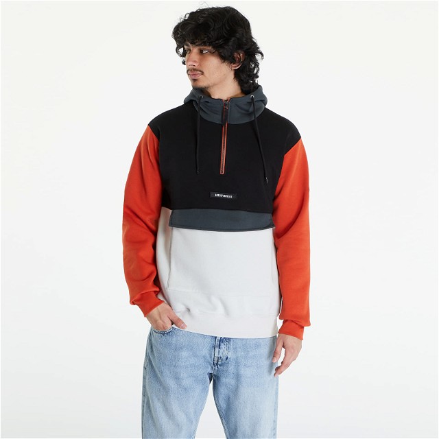 Sweatshirt Horsefeathers Milo Sweatshirt Black/ Orange Rust Többszínű | SM1322E