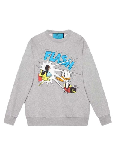 Pulóver Gucci Disney x Donald Duck x Crewneck Szürke | 623245 XJDAJ 1230