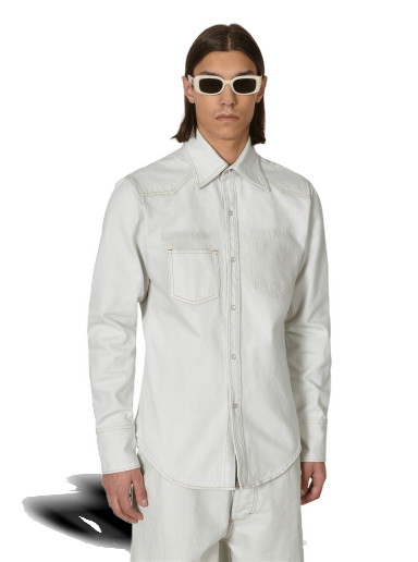 Ing Maison Margiela Chalk Selvedge Denim Shirt Fehér | S50DT0007 961