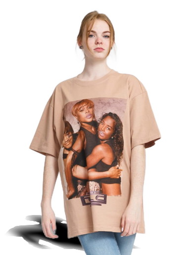 Póló Urban Classics TLC Group Logo Oversize Tee Bézs | MT1835 Beige