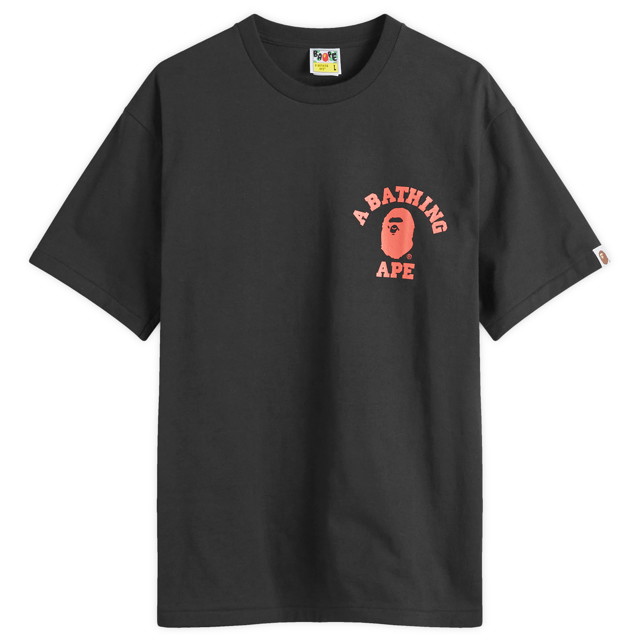 Póló BAPE A Bathing Ape Colour Camo College ATS T-Shirt Fekete | 001TEK301022M-BLK