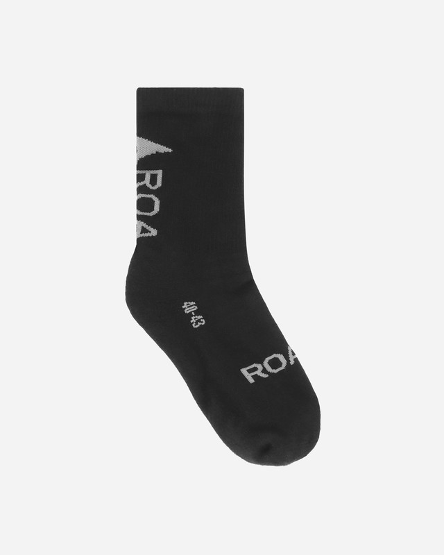 Zoknik és harisnyanadrágok ROA Logo Socks Black Fekete | RBMW079YA04 BLK0001