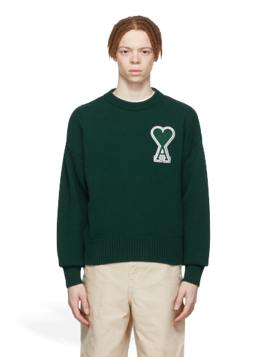 Pulóver AMI SSENSE x Sweater Zöld | SPEUKS003.016.311