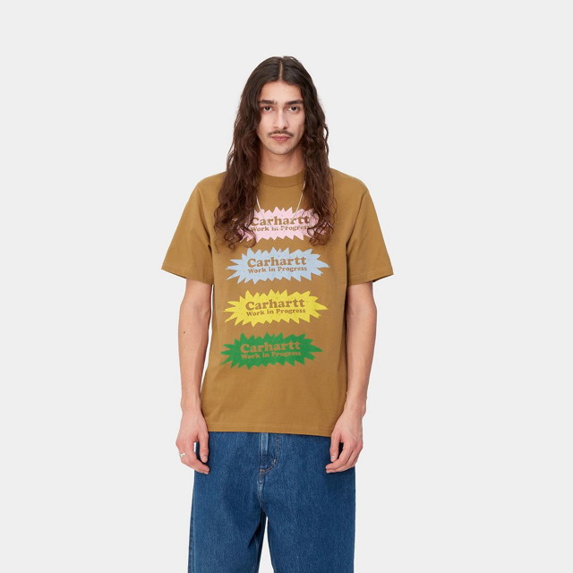 Póló Carhartt WIP S/S Bam T-Shirt Barna | I033162_HZ_XX