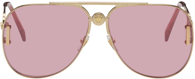 Napszemüveg Versace Medusa Biggie Pilot Sunglasses Rózsaszín | 0VE2255 1002A4 8056597861052
