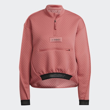 Sweatshirt adidas Originals Terrex Hike 1/2 Zip Fleece Rózsaszín | HH9275, 5