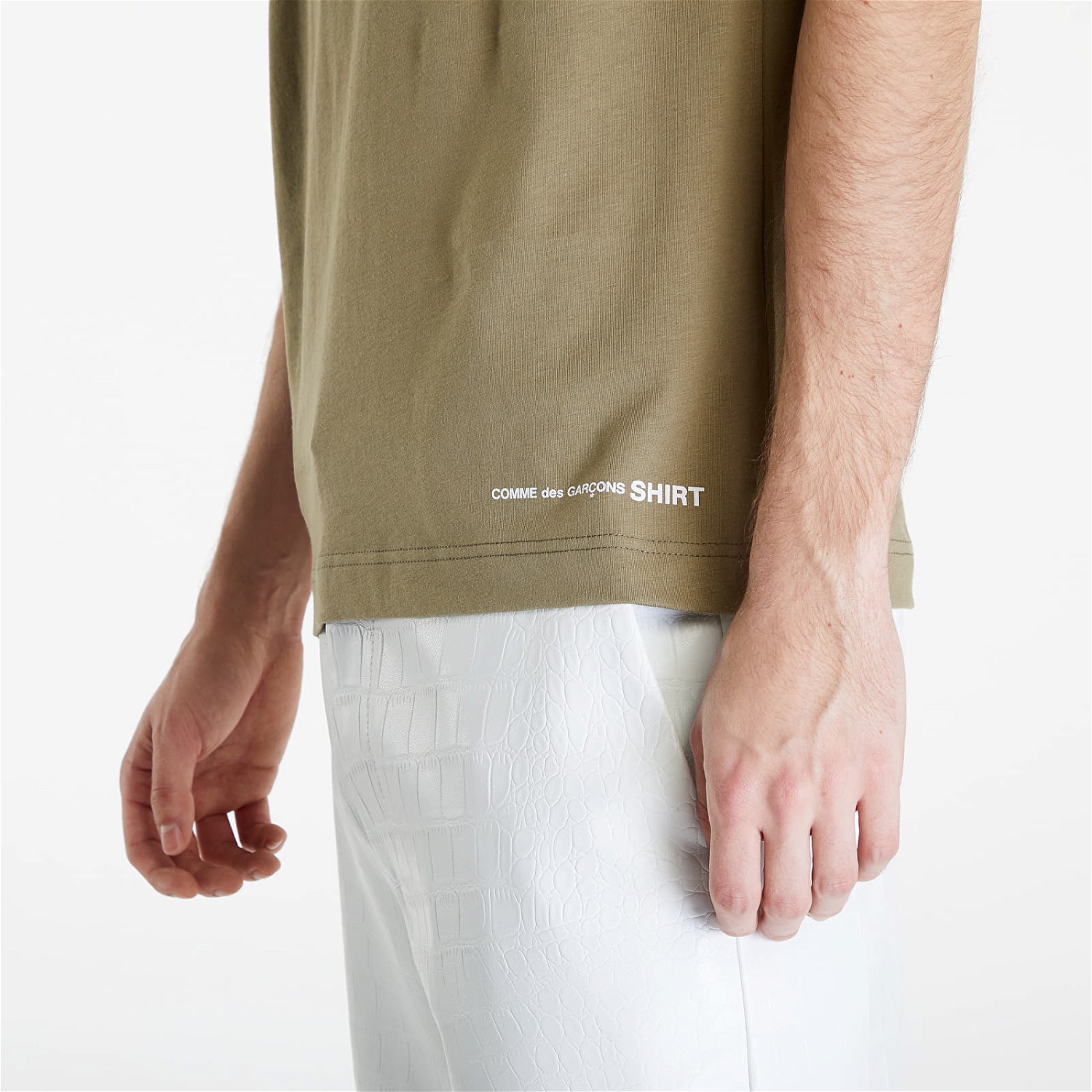 Póló Comme des Garçons SHIRT Short Sleeve Tee Zöld | FM-T020 khaki, 1