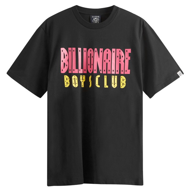 Póló BILLIONAIRE BOYS CLUB Straight Logo Fekete | B24243-BK