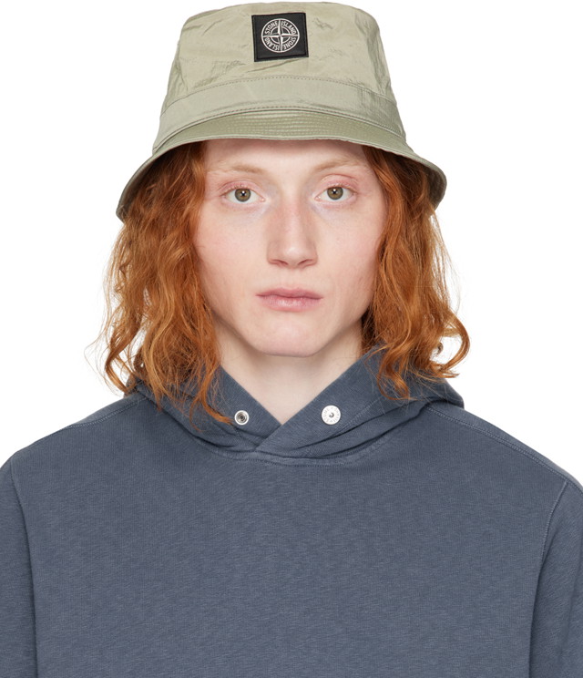 Kalapok Stone Island Nylon Metal Bucket Hat "Khaki" Zöld | 801599376