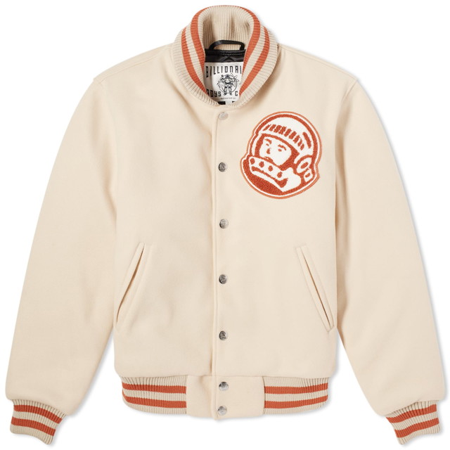 Dzsekik BILLIONAIRE BOYS CLUB Astro Varsity Jacket Bézs | B24101-CRM