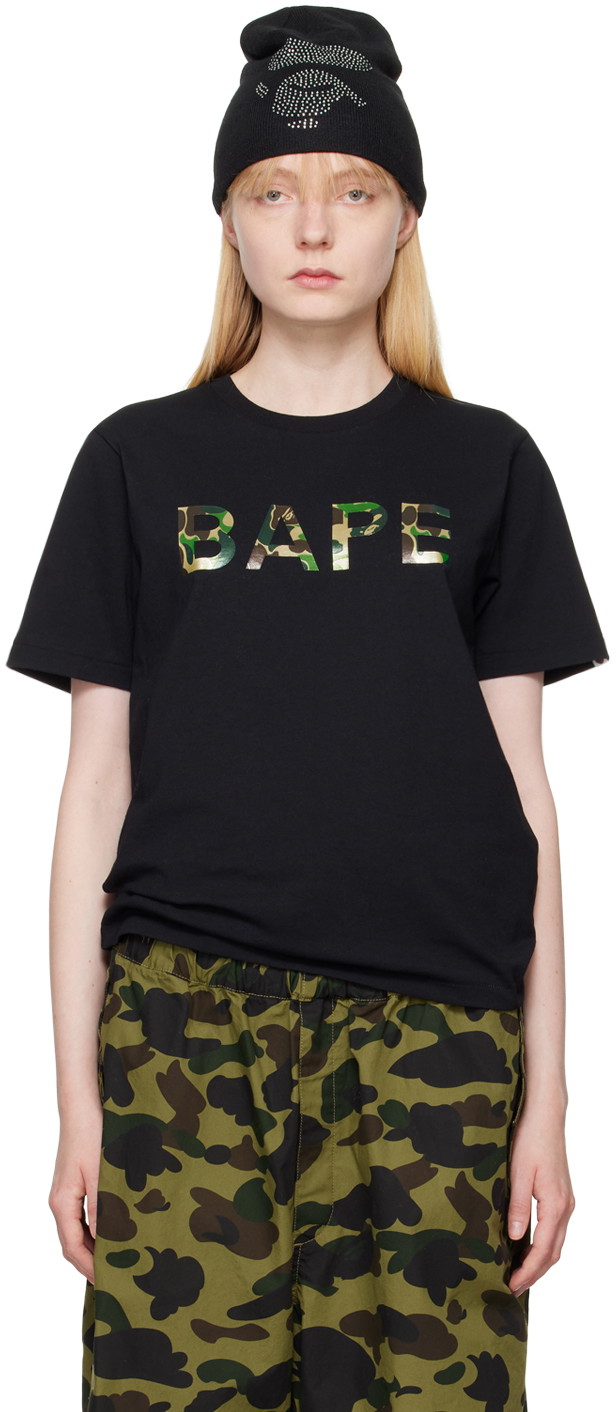 BAPE Black Abc Camo Glitter T-Shirt