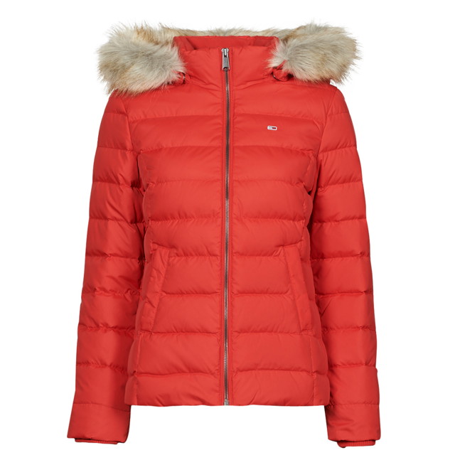 Ruházat és kiegészítők Tommy Hilfiger BASIC HOODED DOWN JACKET 
Piros | DW0DW08588XNL