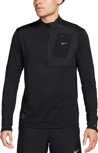 Sweatshirt Nike M NK DF UV RUN DIV ELEMENT HZ Fekete | fn3387-010, 0