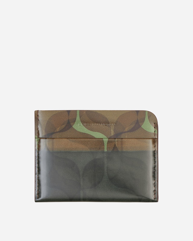 Pénztárca Dries Van Noten Printed Leather Cardholder Zöld | 241-022101-552 103