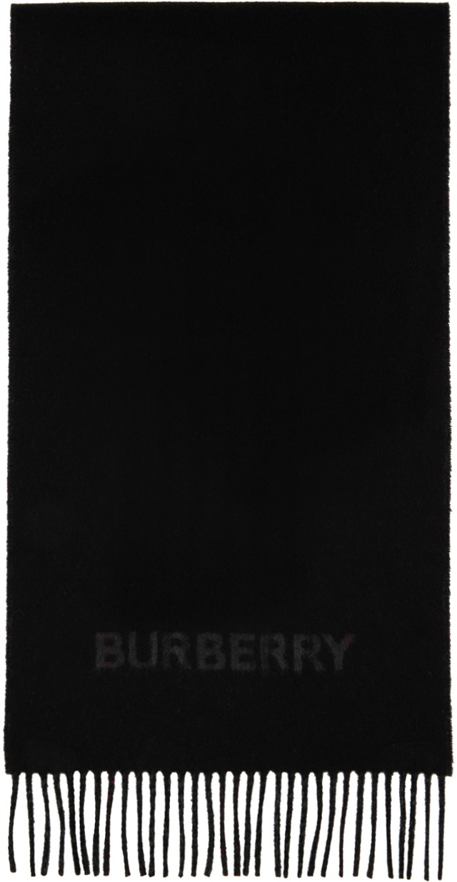 Sálak és kendők Burberry Vintage Check Scarf Black Fekete | 8063869