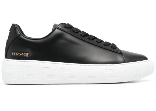 Sneakerek és cipők Versace Greca Lace-up Black White Fekete | DSU8404-DV50G _D41