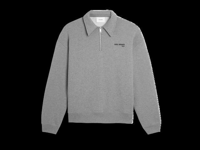 Sweatshirt AXEL ARIGATO Remi Half-Zip Sweater Szürke | A2218001