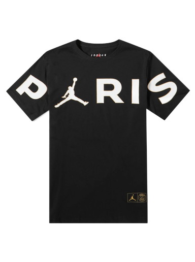 Póló Jordan Paris Saint-Germain x Wordmark Tee Black Fekete | CK9785-010