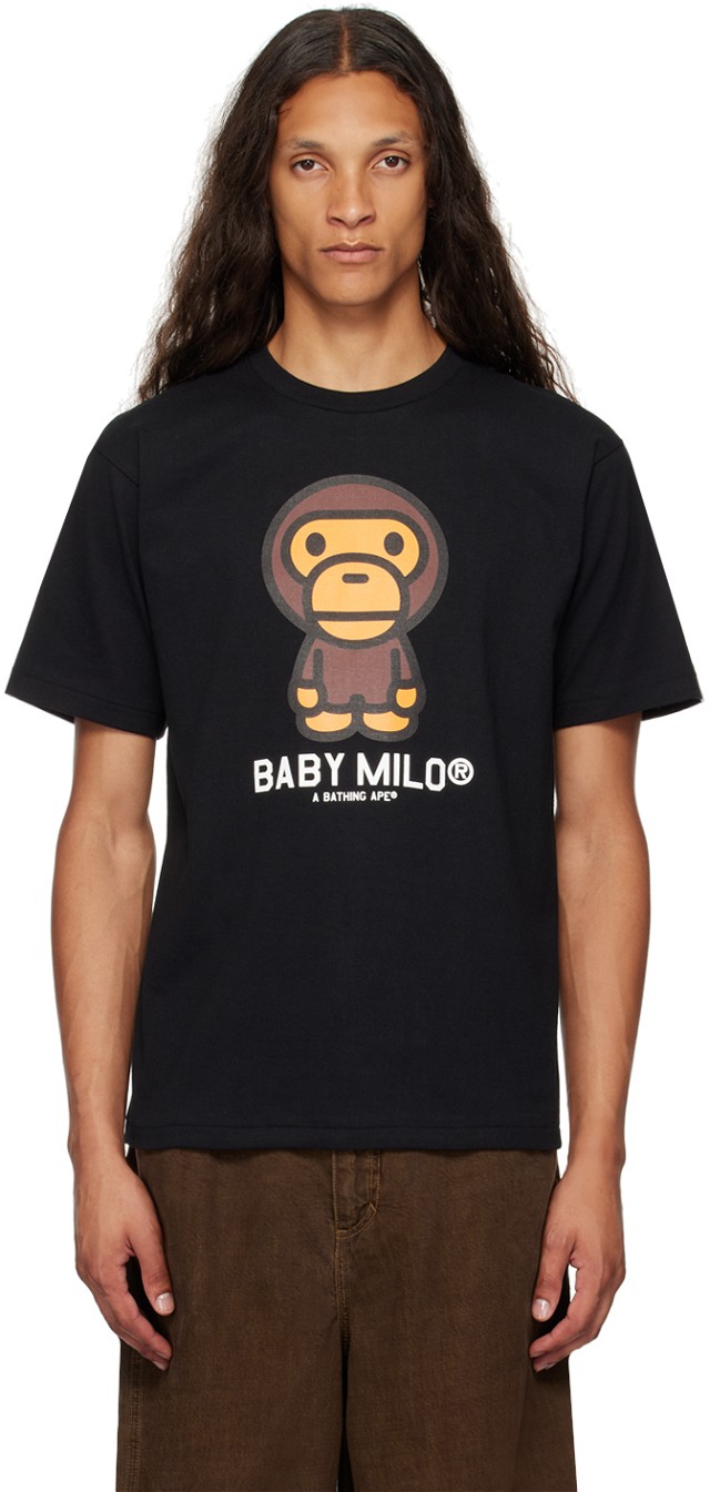 Póló BAPE BAPE Black Baby Milo T-Shirt Fekete | 002TEK301001M