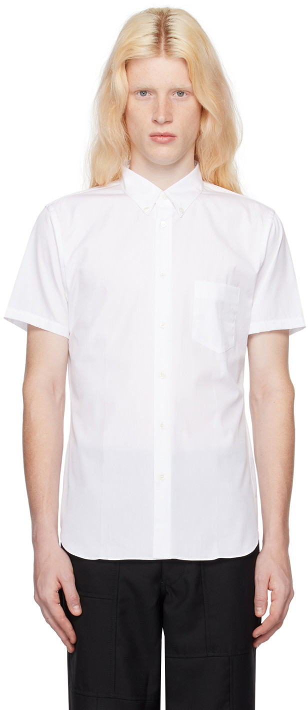 Ing Comme des Garçons Buttoned Shirt Fehér | FZ-B081-051