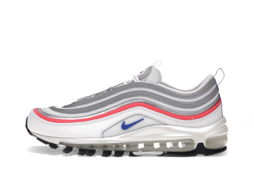 Sneakerek és cipők Nike Air Max 97 Metallic Silver Flash Crimson Racer Blue W Fehér | CZ6087-101