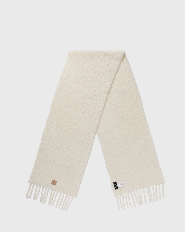 Sálak és kendők A.P.C. Loane Scarf Fehér | WPABB-M15188-AAD