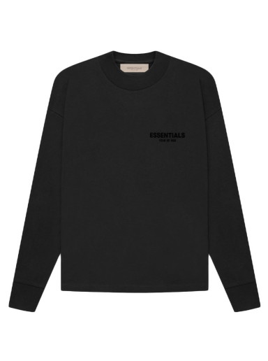 Póló Fear of God Essentials L/S T-shirt Fekete | 125BT212070F