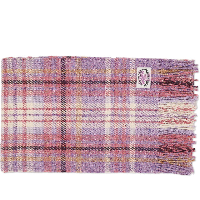 Sálak és kendők Acne Studios Volano Check Scarf Orgona | CA0325-ADE