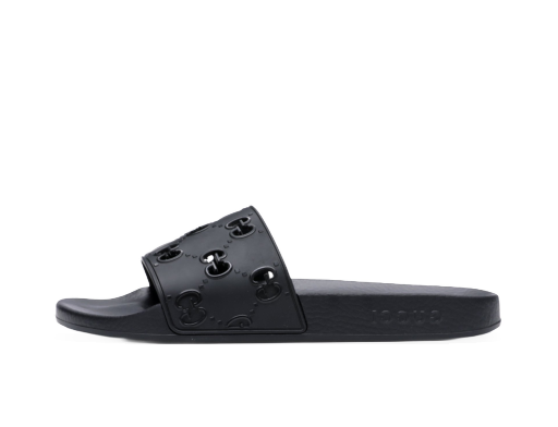 Sneakerek és cipők Gucci GG Slide Rubber 'Black' Fekete | 575957 JDR00 1000