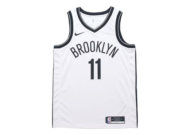 Sportmezek Nike NBA Brooklyn Nets Kyrie Irving 11 Fan Edition Jersey White Fehér | CW3584-105