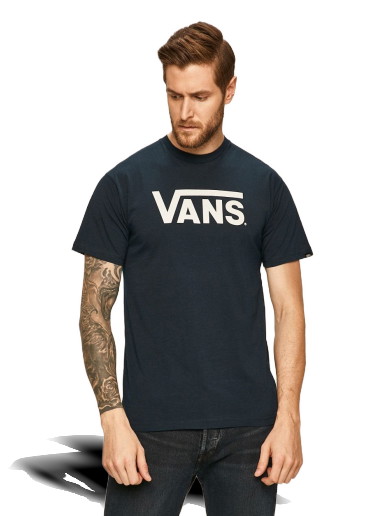 Póló Vans Logo Tee Sötétkék | VGGGNAV