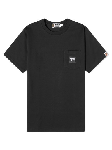 Póló BAPE Label Pocket T-Shirt Fekete | 001CSJ801009M-BLK
