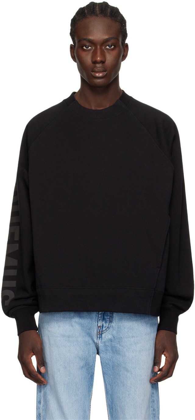 Sweatshirt Jacquemus Les Classiques 'Le Sweatshirt Typo' Sweatshirt Fekete | 24E245JS236-2341
