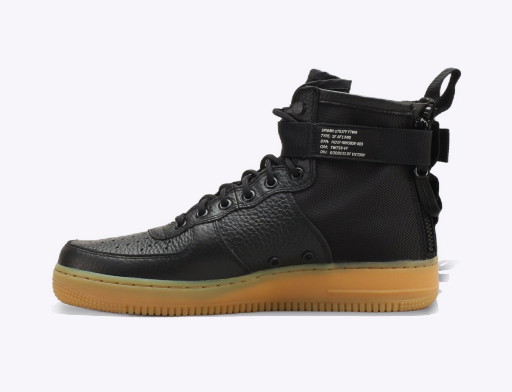 Sneakerek és cipők Nike SF Air Force 1 Mid ''Black Gum'' Fekete | 917753-003