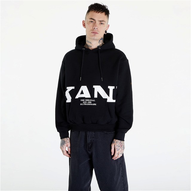 Sweatshirt Karl Kani Retro OS Hoodie Black Fekete | KM241-035-1