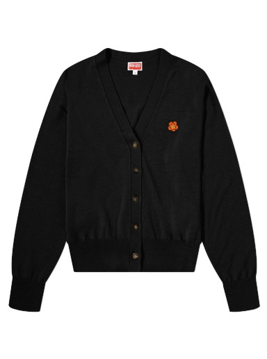 Pulóver KENZO Crest Logo Cardigan Fekete | FD52CA3833LB-99J