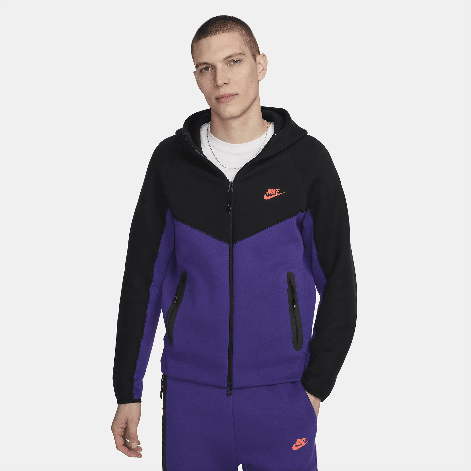 Sweatshirt Nike Sportswear Tech Fleece Windrunner Orgona | HF4432-504, 1