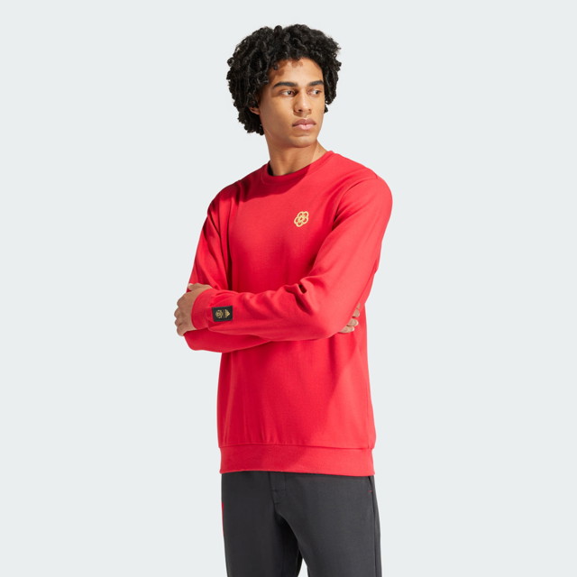 Sweatshirt adidas Performance Manchester United Cultural Story Crew Sweatshirt 
Piros | IW9306