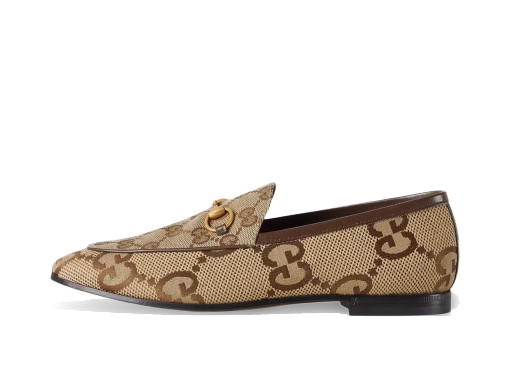 Sneakerek és cipők Gucci Jordaan Loafer GG Canvas Bézs | 431467 UKO60 2588