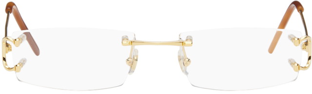 Napszemüveg Cartier Rectangular Glasses Bézs | CT0092O