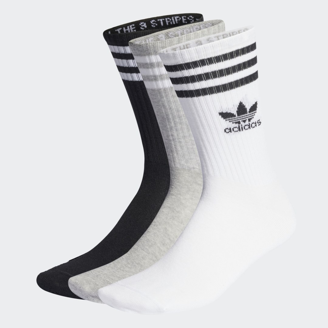 Zoknik és harisnyanadrágok adidas Originals Mid Cut Crew Socks – 3 pack Többszínű | IL5023, 0