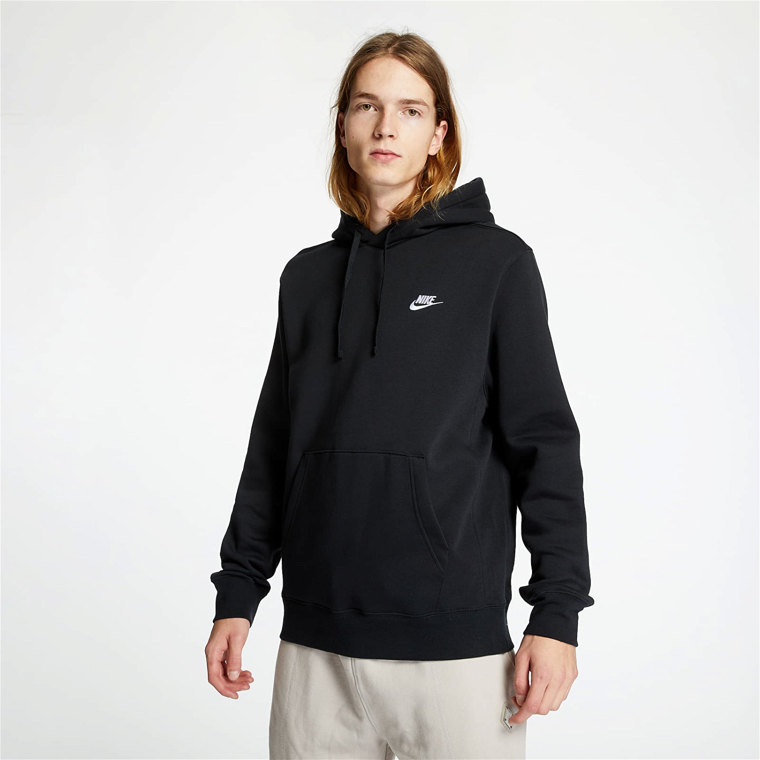 Sweatshirt Nike NSW Club Hoodie PO Fekete | BV2654-010, 0