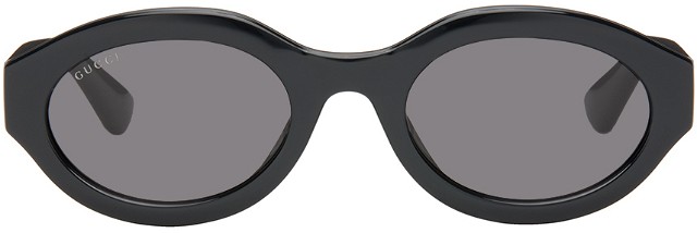 Napszemüveg Gucci Black Oval Sunglasses Fekete | GG1579S-001