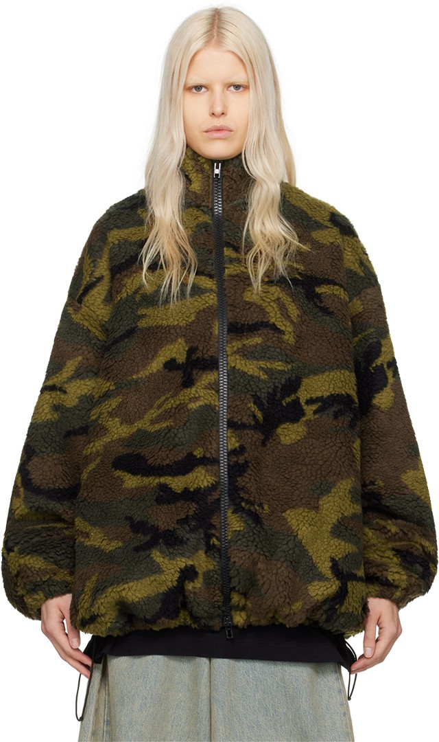 Dzsekik VETEMENTS Camouflage Jacket Zöld | UE64JA370N
