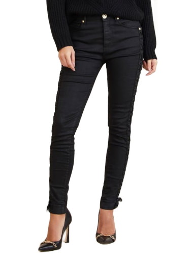 Nadrág GUESS Marciano Mid Rise Skinny Pants Fekete | 3BGA019791Z