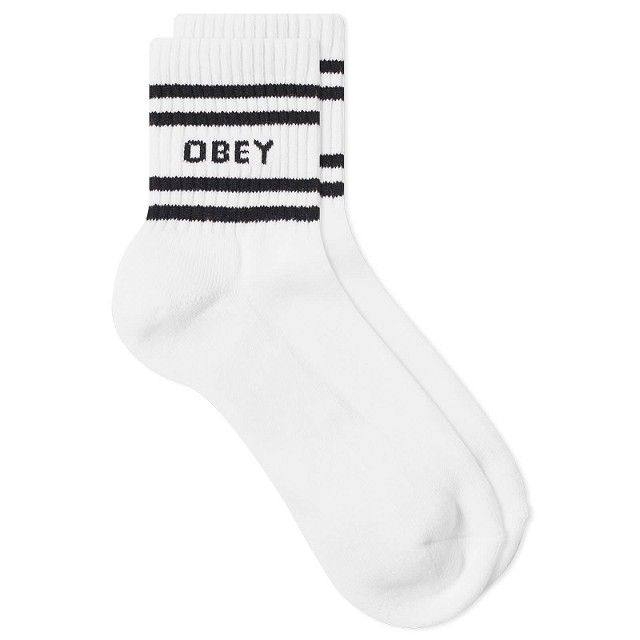 Fehérnemű és zoknik OBEY Coop Logo Fehér | 200260070-BLK