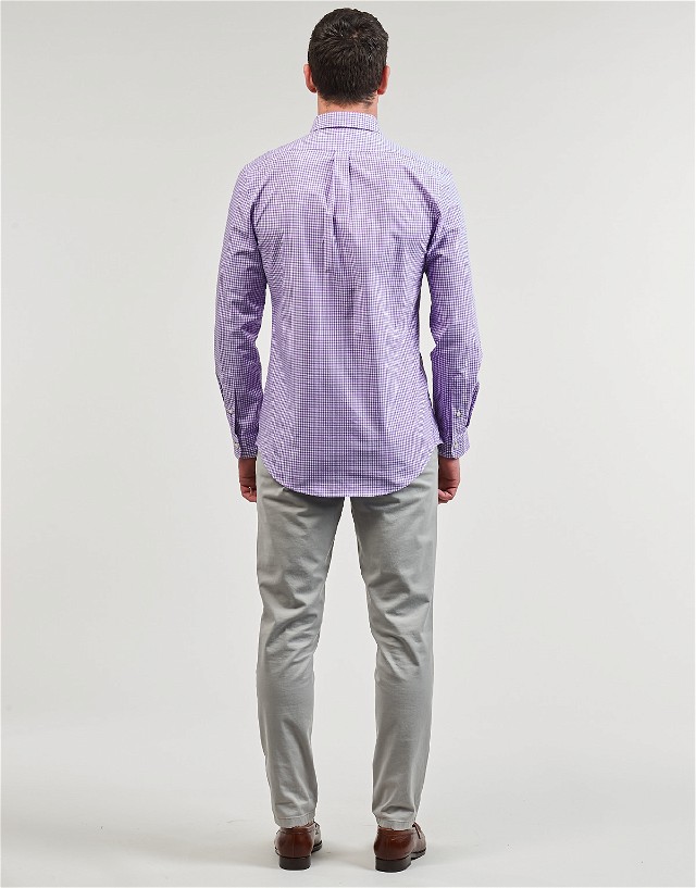 Ing Polo by Ralph Lauren Long sleeved Shirt Polo Ralph Lauren CHEMISE AJUSTEE SLIM FIT EN POPELINE RAYE Orgona | 710929345001